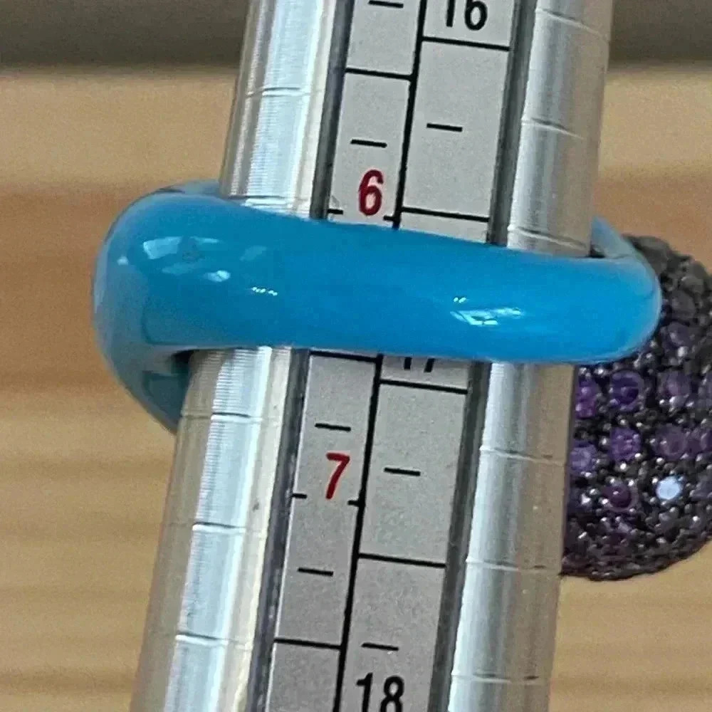 High End Sterling Silver Crystal Statement Ring - image 7